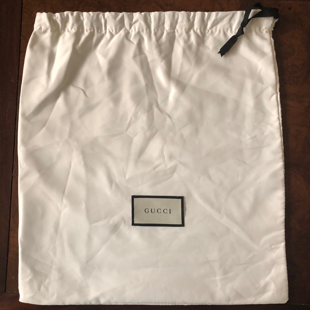 100% authentic Satin Gucci dust bag one